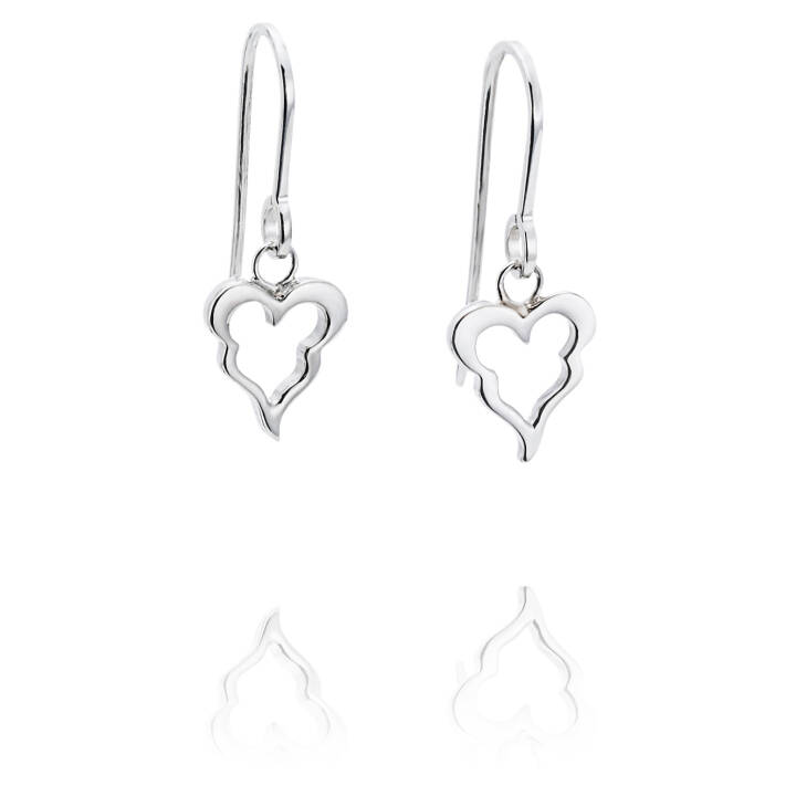 Crazy Heart Earring Silver in the group Earrings / Silver Earrings at SCANDINAVIAN JEWELRY DESIGN (12-100-00949-0000)