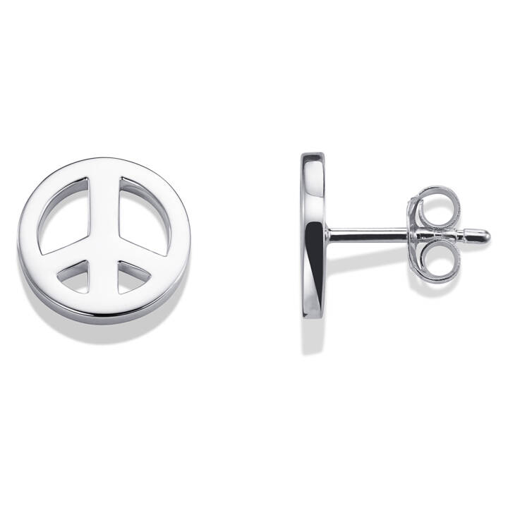 Mini Peace Earring Silver in the group Earrings / Silver Earrings at SCANDINAVIAN JEWELRY DESIGN (12-100-01075-0000)