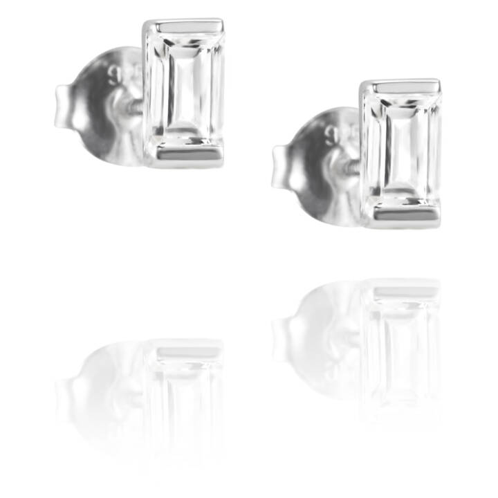 A Clear Dream Stud Earring Silver in the group Earrings / Silver Earrings at SCANDINAVIAN JEWELRY DESIGN (12-100-01508-0000)