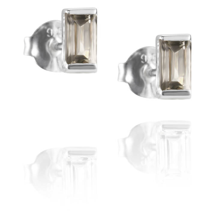 A Chocolate Dream Stud Earring Silver in the group Earrings / Silver Earrings at SCANDINAVIAN JEWELRY DESIGN (12-100-01510-0000)
