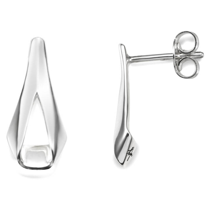 Folded Mini Earring Silver in the group Earrings / Silver Earrings at SCANDINAVIAN JEWELRY DESIGN (12-100-01591-0000)