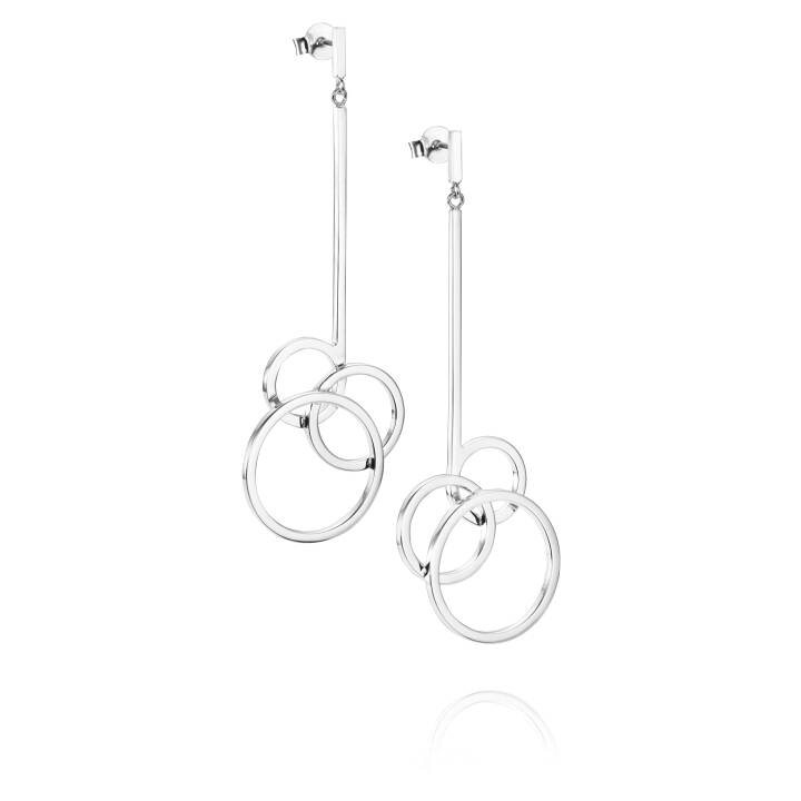Bubbles Earring Silver in the group Earrings / Silver Earrings at SCANDINAVIAN JEWELRY DESIGN (12-100-01801-0000)