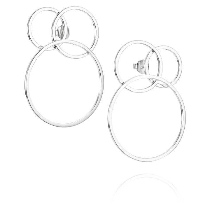 Big Bubbles Earring Silver in the group Earrings / Silver Earrings at SCANDINAVIAN JEWELRY DESIGN (12-100-01802-0000)