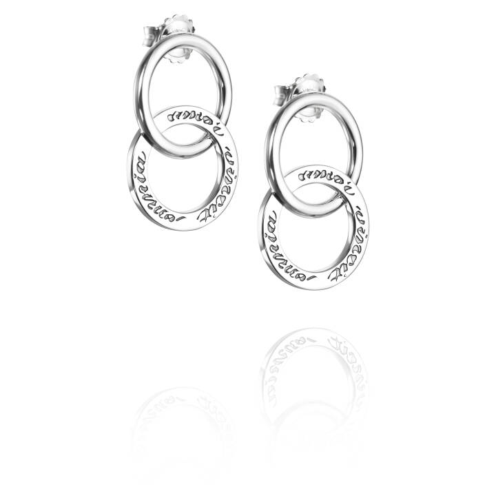 Twosome XL Earring Silver in the group Earrings / Silver Earrings at SCANDINAVIAN JEWELRY DESIGN (12-100-01907-0000)