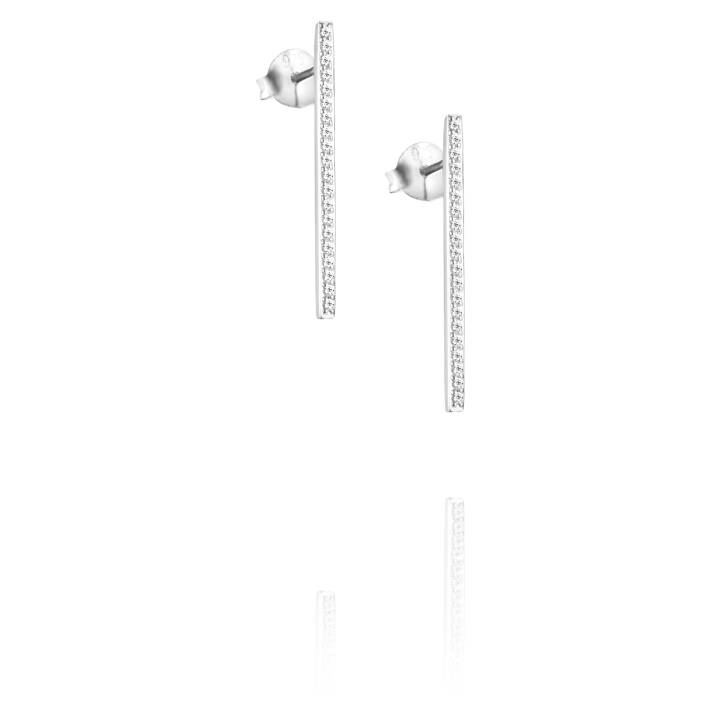 Starline Earring Silver in the group Earrings / Diamond Earrings at SCANDINAVIAN JEWELRY DESIGN (12-100-01949-0000)