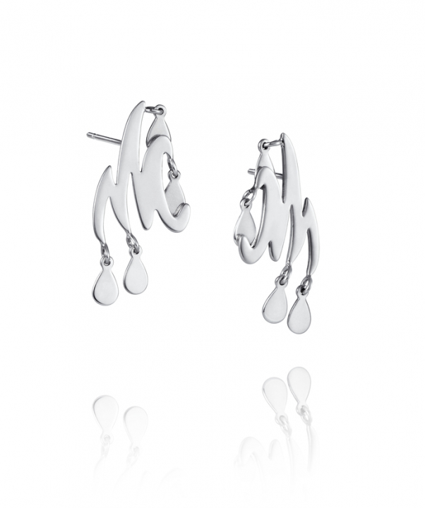 Wave Earring Silver in the group Earrings / Silver Earrings at SCANDINAVIAN JEWELRY DESIGN (12-100-01978-0000)