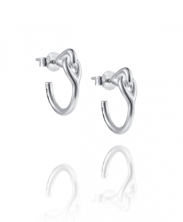 Soulmate Hoops Silver in the group Earrings / Silver Earrings at SCANDINAVIAN JEWELRY DESIGN (12-100-01979-0000)