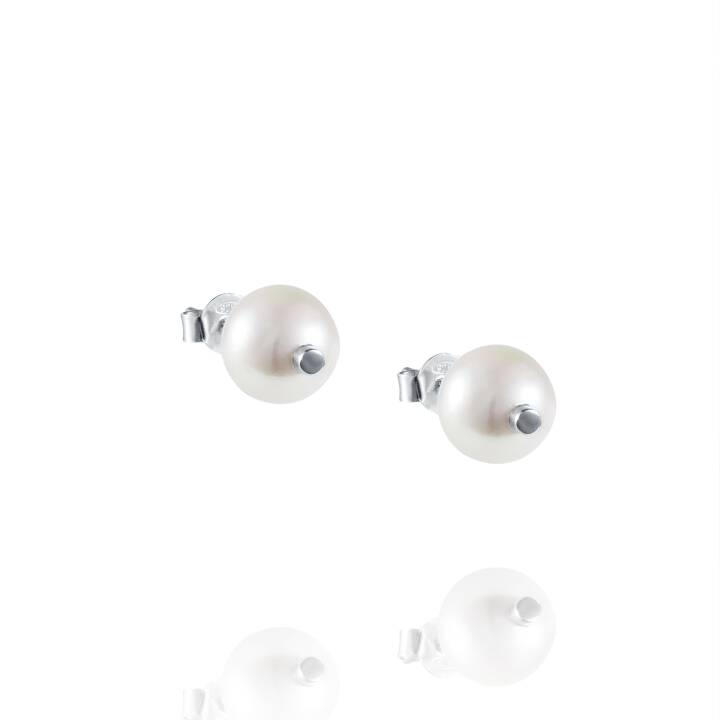Balance Earring Silver in the group Earrings / Pearl Earrings at SCANDINAVIAN JEWELRY DESIGN (12-100-02032-0000)