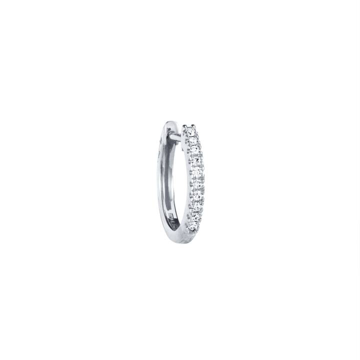 Mini Hoop & Stars Silver in the group Earrings / Diamond Earrings at SCANDINAVIAN JEWELRY DESIGN (12-100-02046-0000)