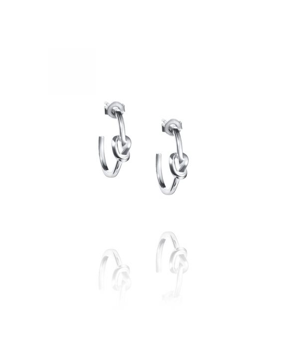 Love Knot Hoops in the group Earrings / Silver Earrings at SCANDINAVIAN JEWELRY DESIGN (12-100-02170-0000)