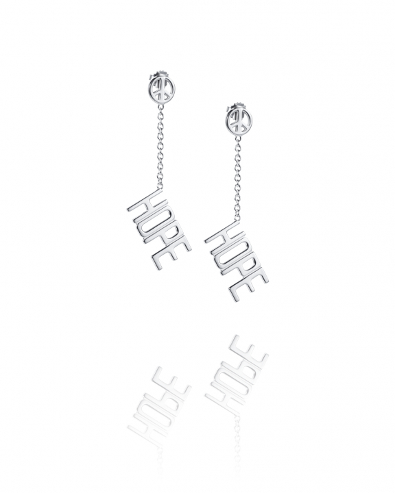 Hope For Peace Earrings in the group Efva Attling Back Week / Efva Attling Black Week - 20% at SCANDINAVIAN JEWELRY DESIGN (12-100-02183-0000)