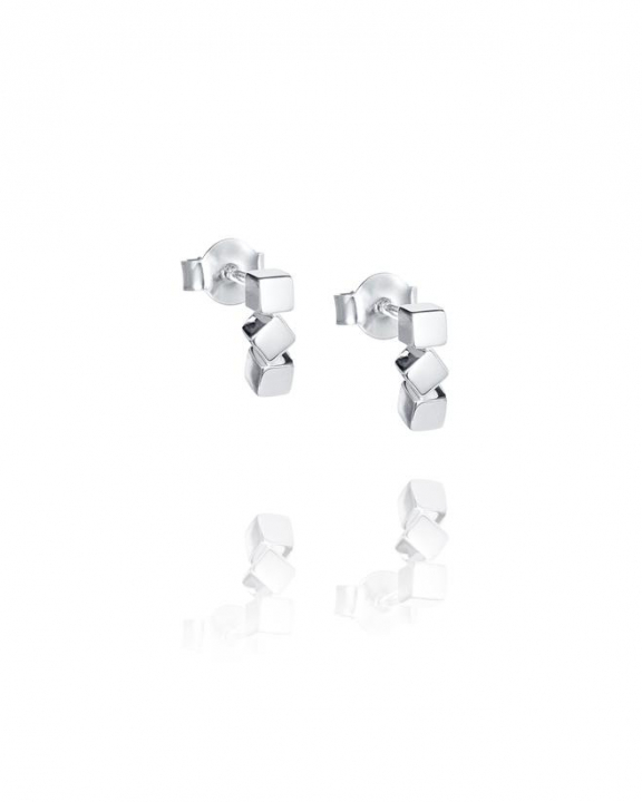 Dice twice Earrings Silver in the group Efva Attling Back Week / Efva Attling Black Week - 20% at SCANDINAVIAN JEWELRY DESIGN (12-100-02211-0000)