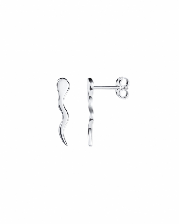 Swimmers Earrings Silver in the group Earrings / Silver Earrings at SCANDINAVIAN JEWELRY DESIGN (12-100-02220-0000)