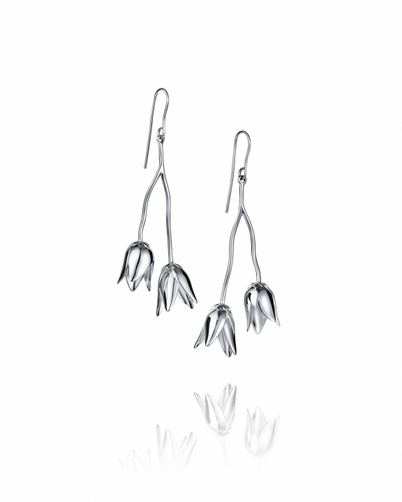 Helleborus Earrings Silver in the group Earrings / Silver Earrings at SCANDINAVIAN JEWELRY DESIGN (12-100-02348-0000)