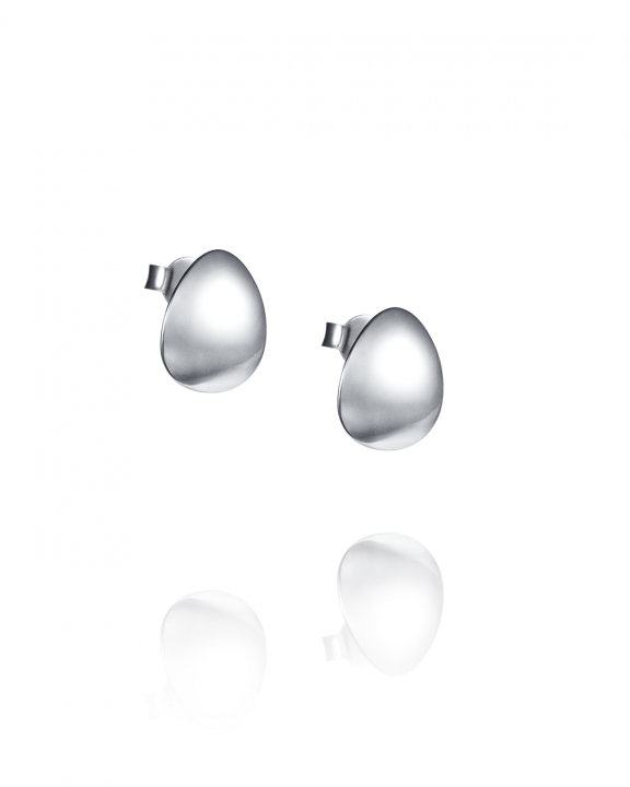 Mini Rose Petal Ear Silver in the group Earrings / Silver Earrings at SCANDINAVIAN JEWELRY DESIGN (12-100-02367-0000)