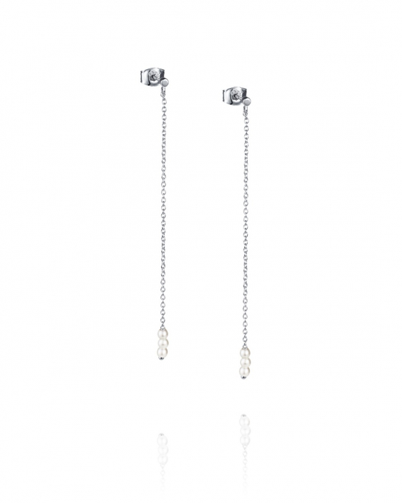 My Little Pearl Earrings Silver in the group Earrings / Pearl Earrings at SCANDINAVIAN JEWELRY DESIGN (12-100-02372-0000)