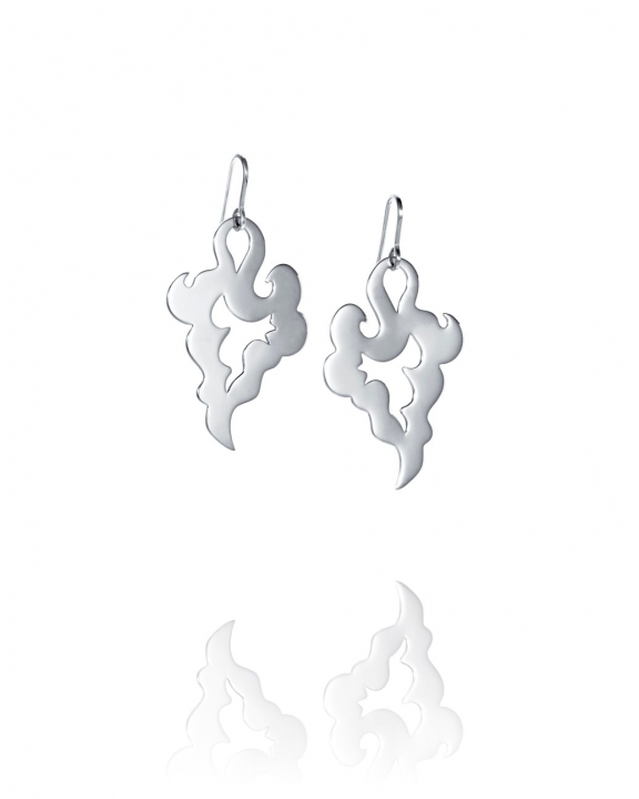 Genie Earrings Silver in the group Earrings / Silver Earrings at SCANDINAVIAN JEWELRY DESIGN (12-100-02393-0000)