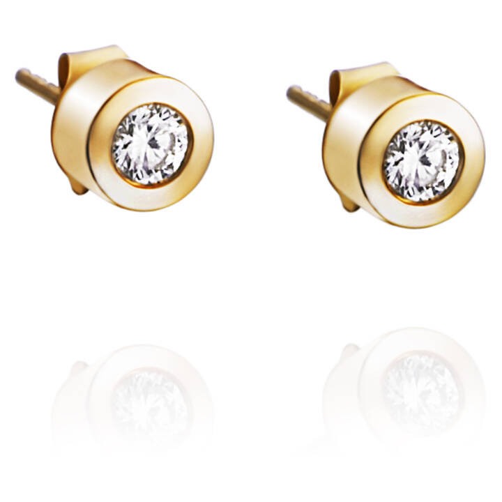 Stud Star Earring Gold in the group Earrings / Diamond Earrings at SCANDINAVIAN JEWELRY DESIGN (12-101-00496-0000)