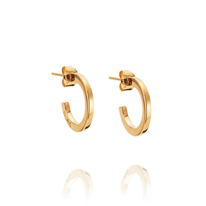 Little Hoops Earring Gold in the group Earrings / Gold Earrings at SCANDINAVIAN JEWELRY DESIGN (12-101-00580-0000)