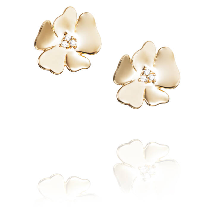 Violet & Stars Earring Gold in the group Earrings / Diamond Earrings at SCANDINAVIAN JEWELRY DESIGN (12-101-01446-0000)