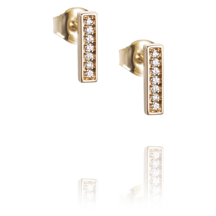 Thin Stars Earring Gold in the group Earrings / Diamond Earrings at SCANDINAVIAN JEWELRY DESIGN (12-101-01619-0000)