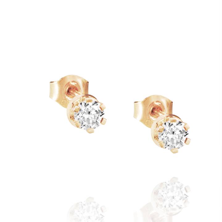 Crown & Stars Earring 0.60ctw Gold in the group Earrings / Diamond Earrings at SCANDINAVIAN JEWELRY DESIGN (12-101-02053-0000)