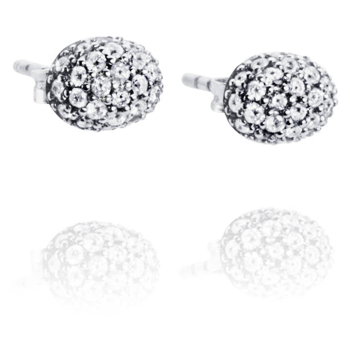 Love Bead - Diamonds Earring White gold in the group Earrings / Diamond Earrings at SCANDINAVIAN JEWELRY DESIGN (12-102-00454-0000)