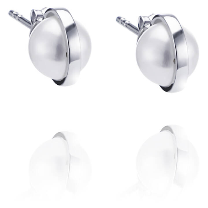 Day Pearl Earring White gold in the group Earrings / Pearl Earrings at SCANDINAVIAN JEWELRY DESIGN (12-102-00591-0000)