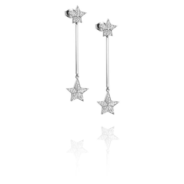 Reach The Star & Stars Earring White gold in the group Earrings / Diamond Earrings at SCANDINAVIAN JEWELRY DESIGN (12-102-01408-0000)
