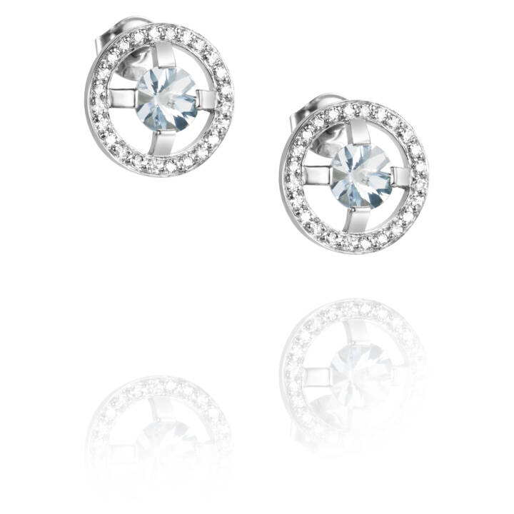 Blue & Stars Earring White gold in the group Earrings / Diamond Earrings at SCANDINAVIAN JEWELRY DESIGN (12-102-01546-0000)