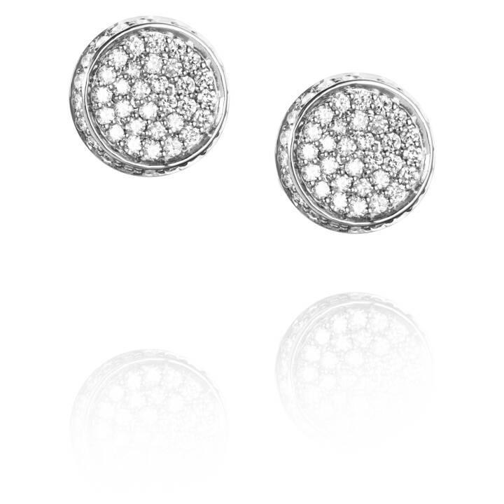 Love Bowl Mini & Stars Earring White gold in the group Earrings / Diamond Earrings at SCANDINAVIAN JEWELRY DESIGN (12-102-01615-0000)