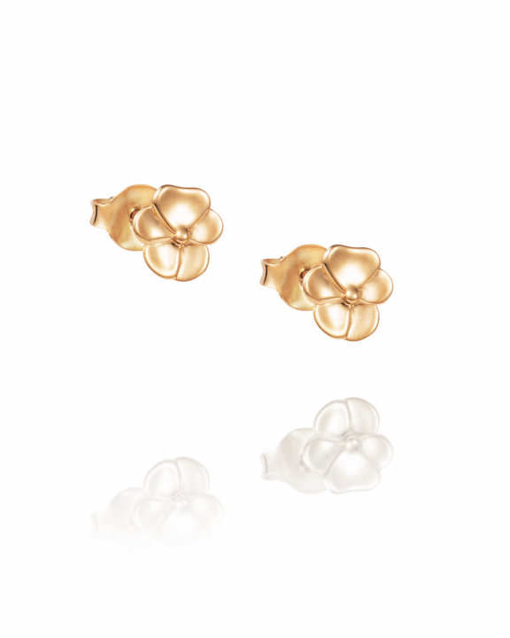 Pensée Earrings Gold Plated in the group Earrings / Gold Earrings at SCANDINAVIAN JEWELRY DESIGN (12-108-02352-0000)