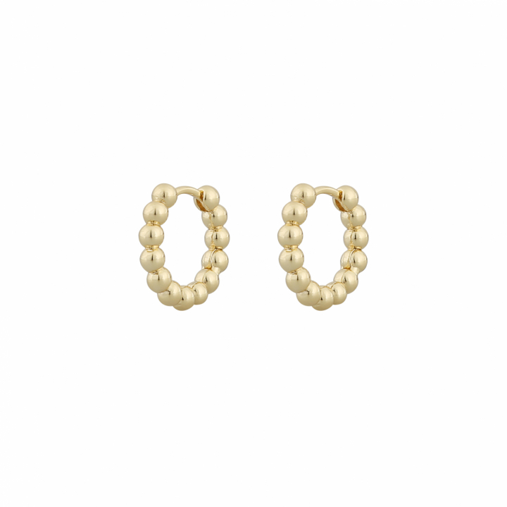 Arizona ear 15mm plain gold in the group Earrings / Gold Earrings at SCANDINAVIAN JEWELRY DESIGN (1267-7200-257-ONE)