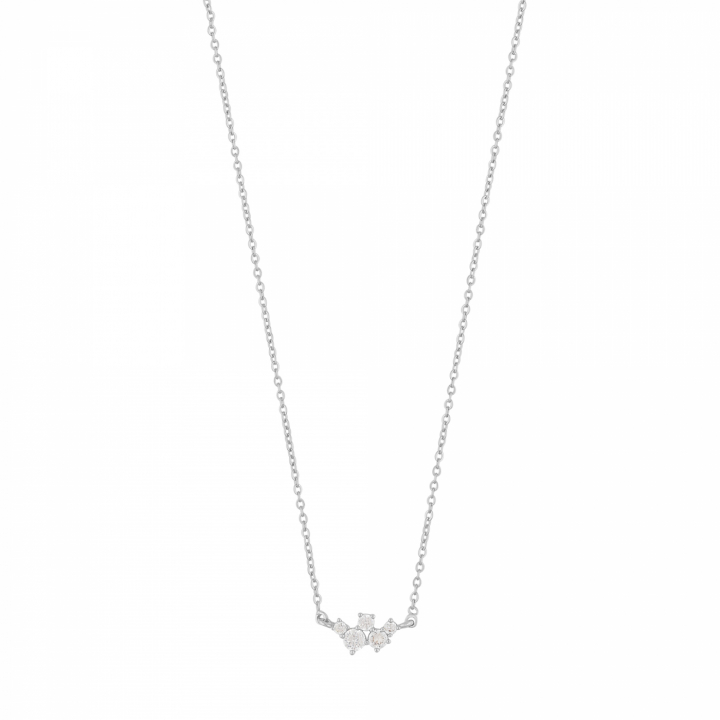 Copenhagen small chain neck 42 Silver/clear-42cm in the group Necklaces / Silver Necklaces at SCANDINAVIAN JEWELRY DESIGN (1269-0242-012-42)