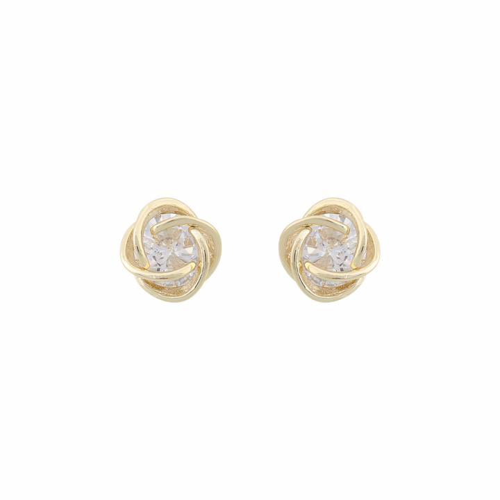 Sevilla ear gold clear in the group Earrings / Gold Earrings at SCANDINAVIAN JEWELRY DESIGN (1271-6100-251-ONE)