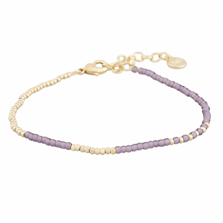 Capri small brace gold purple in the group Bracelets / Gold Bracelets at SCANDINAVIAN JEWELRY DESIGN (1274-3500-356-ONE)