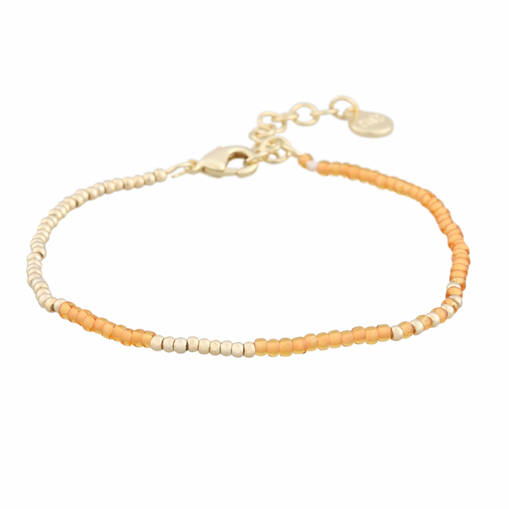 Capri small brace gold orange in the group Bracelets / Gold Bracelets at SCANDINAVIAN JEWELRY DESIGN (1274-3500-381-ONE)