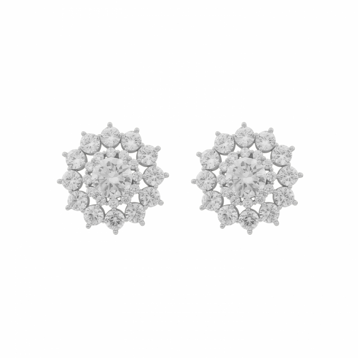 Wiz big ear Silver/clear-Onesize in the group Earrings / Silver Earrings at SCANDINAVIAN JEWELRY DESIGN (1284-6400-012-ONE)