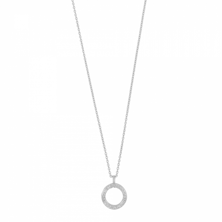 Oz round pendant neck 45 plain Silver-45 cm in the group Necklaces / Silver Necklaces at SCANDINAVIAN JEWELRY DESIGN (1286-0345-256-45)