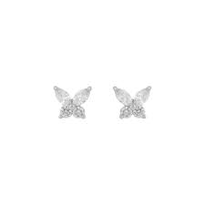 Meya Butterfly small Earrings Silver in the group Earrings / Silver Earrings at SCANDINAVIAN JEWELRY DESIGN (1293-8000-012)