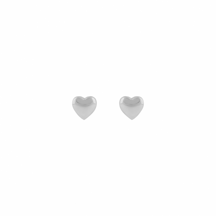 Brooklyn heart ear Silver in the group Earrings / Silver Earrings at SCANDINAVIAN JEWELRY DESIGN (1295-6900-256)