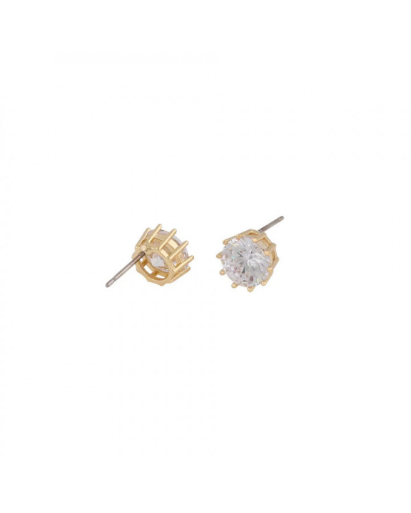 Lise small stone ear gold clear in the group Earrings / Gold Earrings at SCANDINAVIAN JEWELRY DESIGN (1297-7500-251)