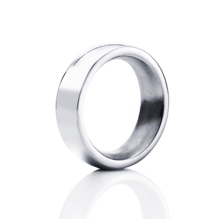 Big Oval Ring Silver in the group Rings / Silver Rings at SCANDINAVIAN JEWELRY DESIGN (13-100-00287)