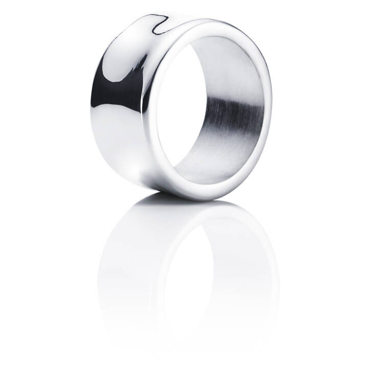 Moonwalk Wide Ring Silver in the group Rings / Silver Rings at SCANDINAVIAN JEWELRY DESIGN (13-100-00535)