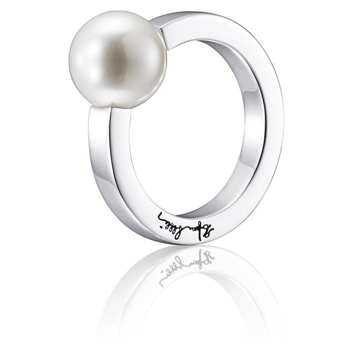 60's Pearl Ring Silver in the group Rings / Pearl Rings at SCANDINAVIAN JEWELRY DESIGN (13-100-01185)