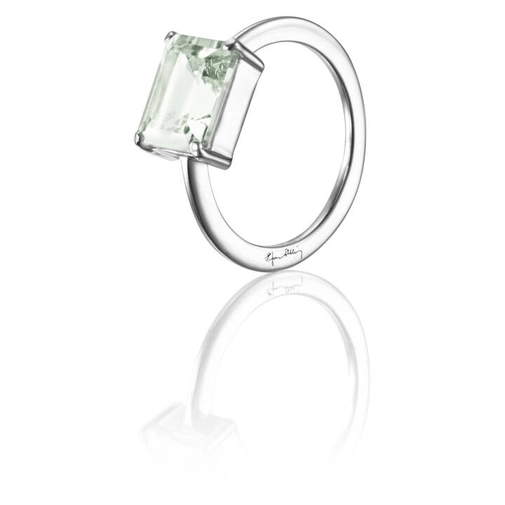 A Green Dream Ring Silver in the group Rings / Silver Rings at SCANDINAVIAN JEWELRY DESIGN (13-100-01340)