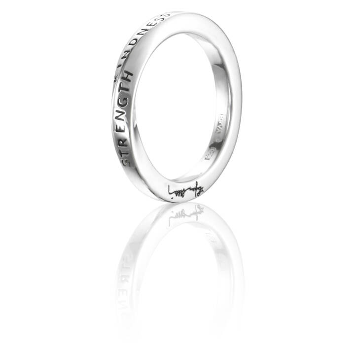 Strength & Kindness Ring Silver in the group Rings / Silver Rings at SCANDINAVIAN JEWELRY DESIGN (13-100-01523)