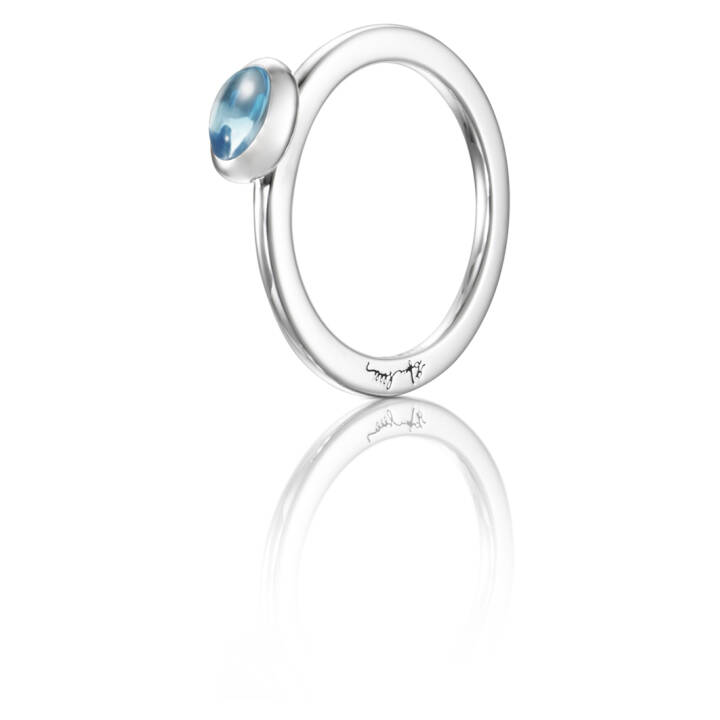Love Bead Silver - Topaz Ring Silver in the group Rings / Silver Rings at SCANDINAVIAN JEWELRY DESIGN (13-100-01575)