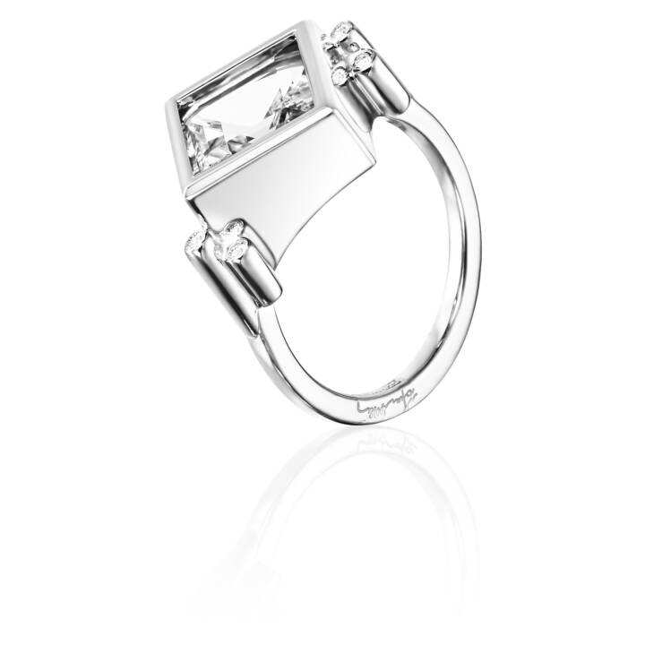 Shiny Memory - Crystal Quartz Ring Silver in the group Rings / Silver Rings at SCANDINAVIAN JEWELRY DESIGN (13-100-01904)