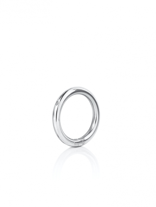 One Love & Stars Thin Ring Silver in the group Rings / Silver Rings at SCANDINAVIAN JEWELRY DESIGN (13-100-01994)